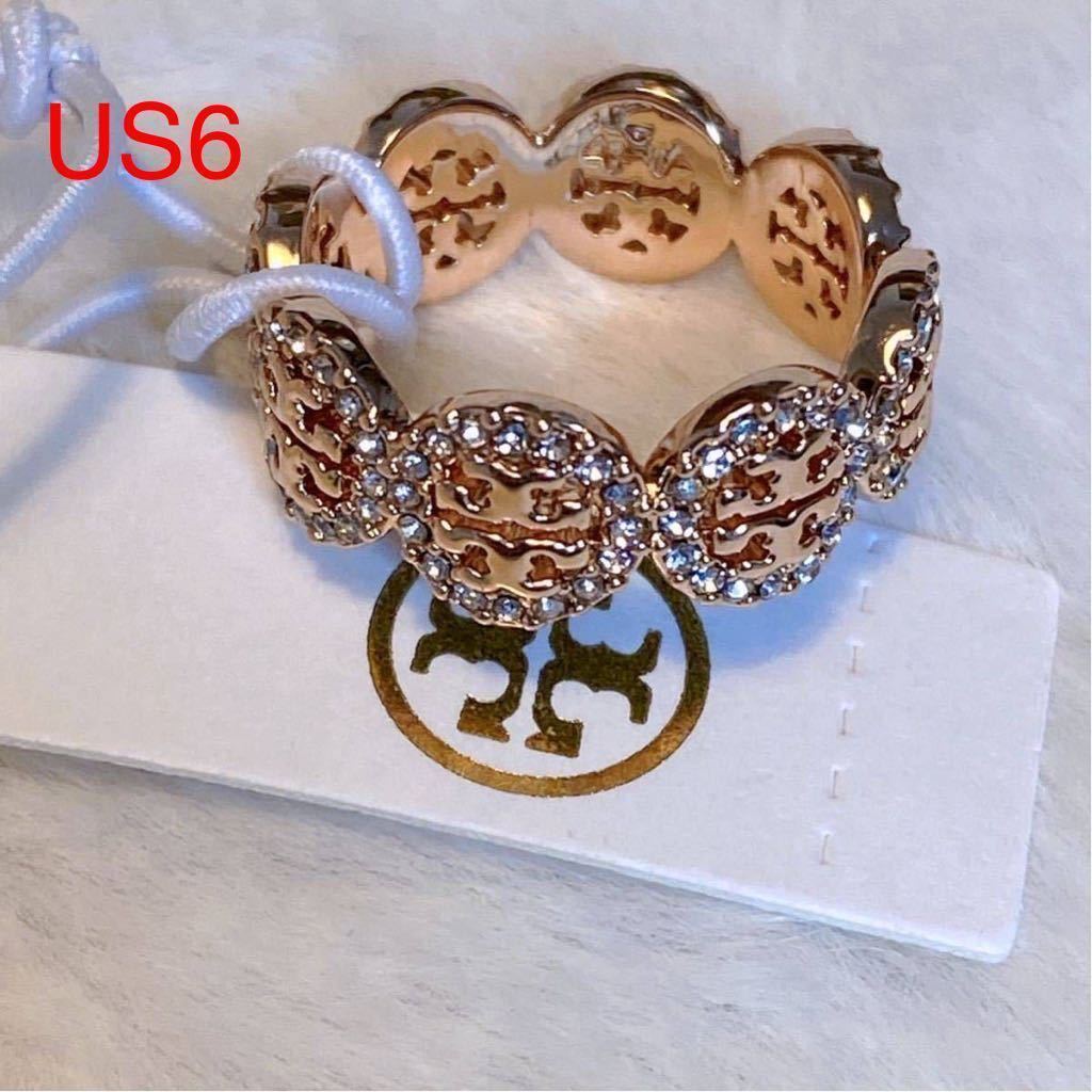 新品未使用　TB037-11 US6 Tory Burch トリーバーチ　ロゴ　 リング　指輪　日本サイズ12号