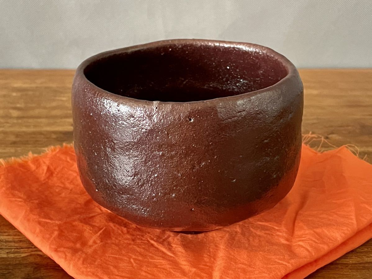 楽焼楽茶碗茶道具裏千家抹茶表千家京焼き明治大正吉左衛門黒茶碗338