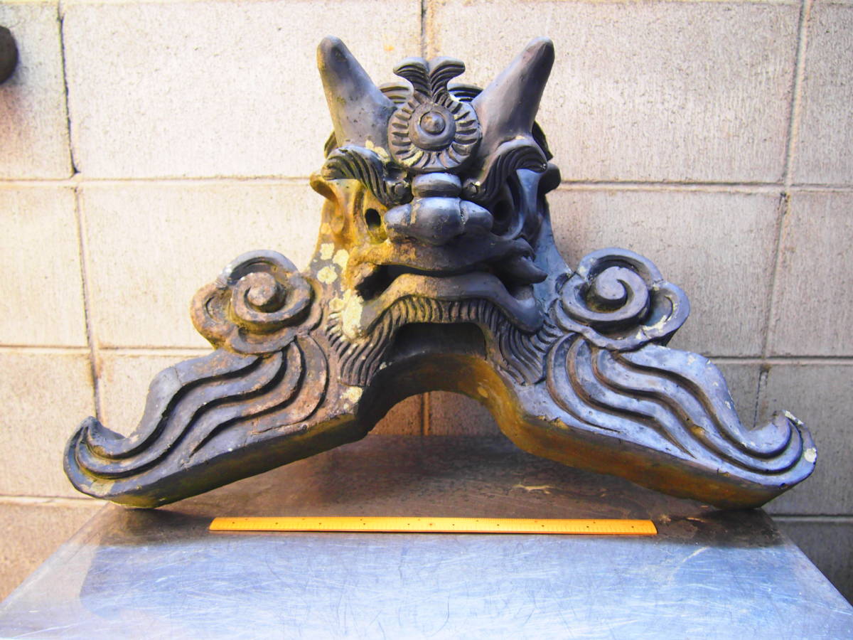 鬼瓦 縁起物 魔除け 神社仏閣 古鬼面 お守り ガーデニング 家内安全