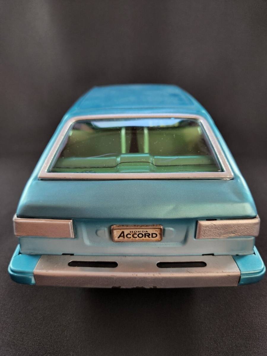 野村トーイ ブリキ ホンダ HONDA アコード ACCORD 青 約30㎝ 1970年代 年代物 当時物 昭和レトロ ビンテージ おもちゃ 自動車 ヴィンテージ 野村トーイ ホンダ アコード ブリキ玩具 当時物 相場金額買取コレクター
