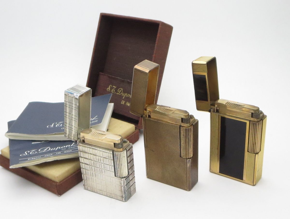 1000円スタート ガスライター 3点まとめ S.T.DUPONT デュポン ライン1 ショート/ライン1 ラージ 都彭 着火未確認 喫煙グッズ [12/1] E60008
