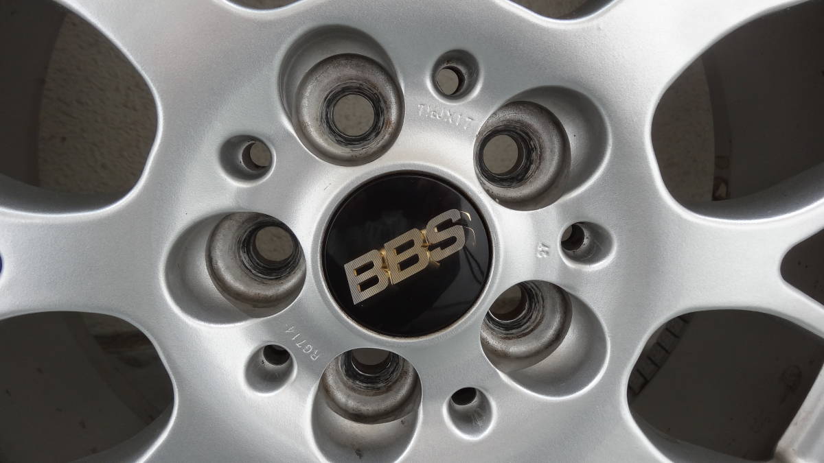 鍛造FORGED BBS RG-R RG714 7.5Jx17+48 レグノ215/45R17 PCD100 5H 4本 