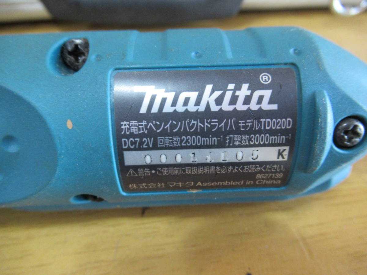 ご購入者 63154 makita マキタ 7.2V 充電式 ペンインパクトドライバ TD020D