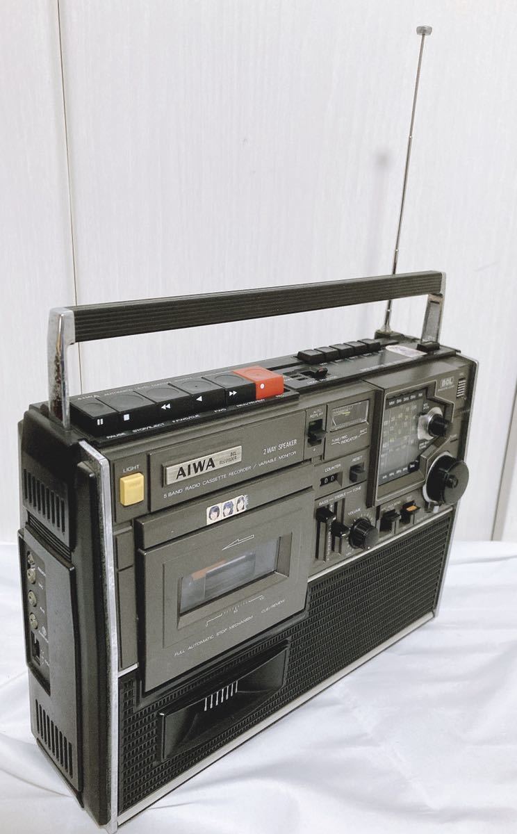 ★昭和レトロ　ラジカセ★Aiwa アイワ TPR-255 　レトロインテリア ○ ジャンク AIWA・アイワ TPR-255 ラジカセ Used