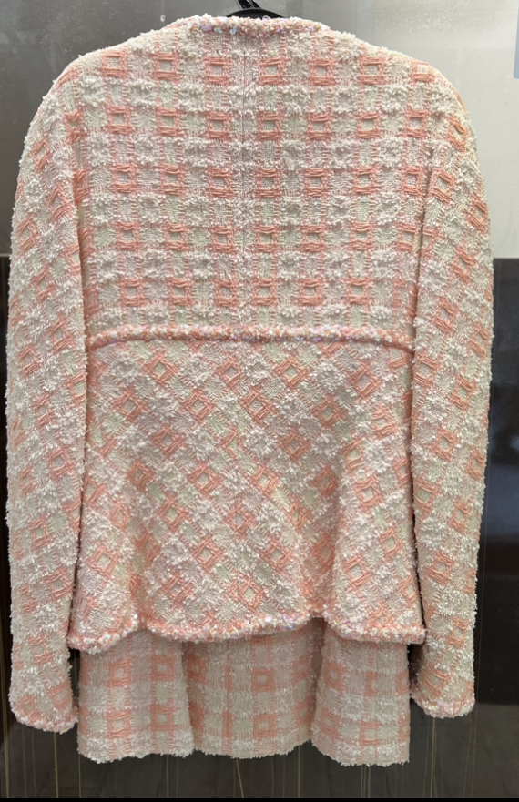 【ヴィンテージ】　シャネル★スーツ★セットアップ★ツイード★ジャケット★スカート★スパンコール★９５Ｐ★ココマーク金ボタン