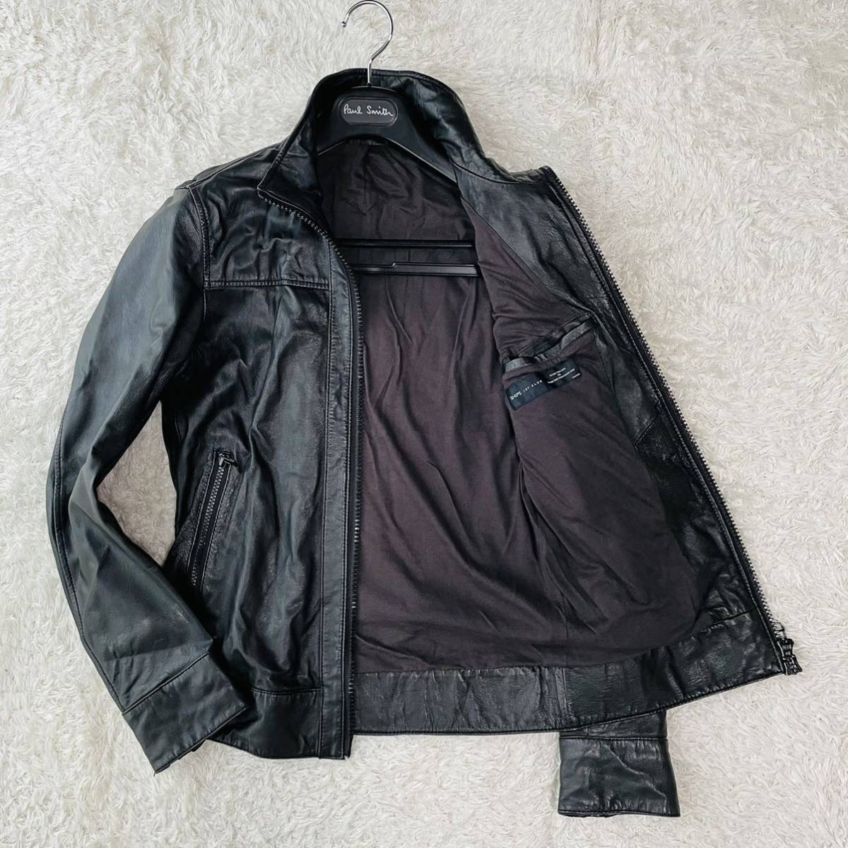 ALLSAINTS 黒 ライダースジャケット uk8 ALLSAINTS 【個性派】ALLSAINTS オールセインツ レザーライダース