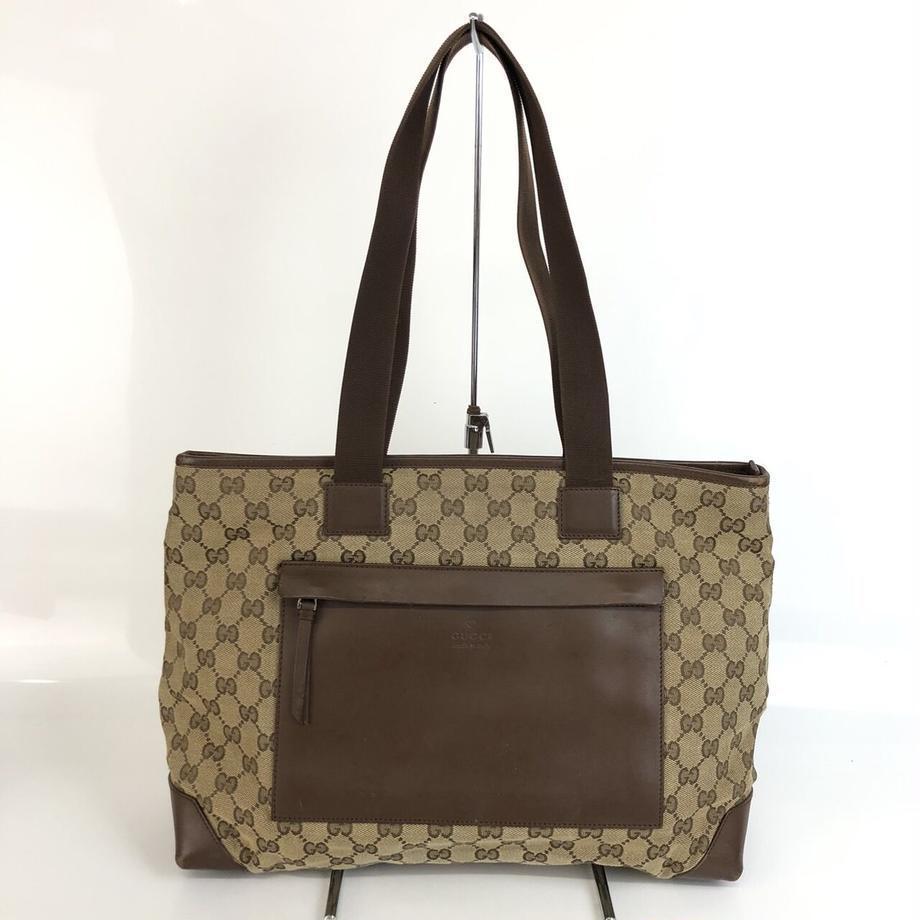 GUCCI グッチ GGキャンバス ブラウン茶トートバッグ 肩掛け GUCCI グッチ GGキャンバス ショルダーバッグ ブラウン レディース