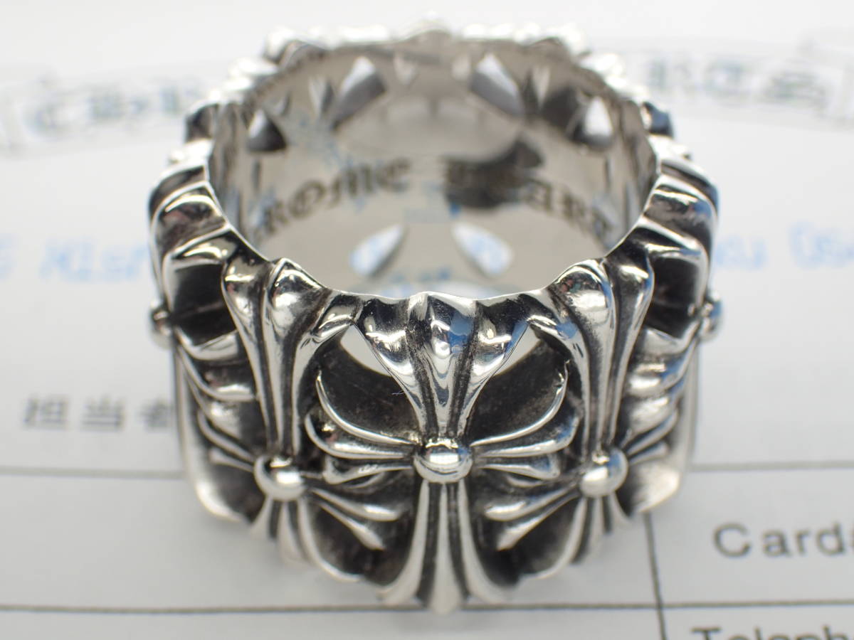 正規品！クロムハーツ CHROME HEARTS セメタリークロスリング CEMETARY