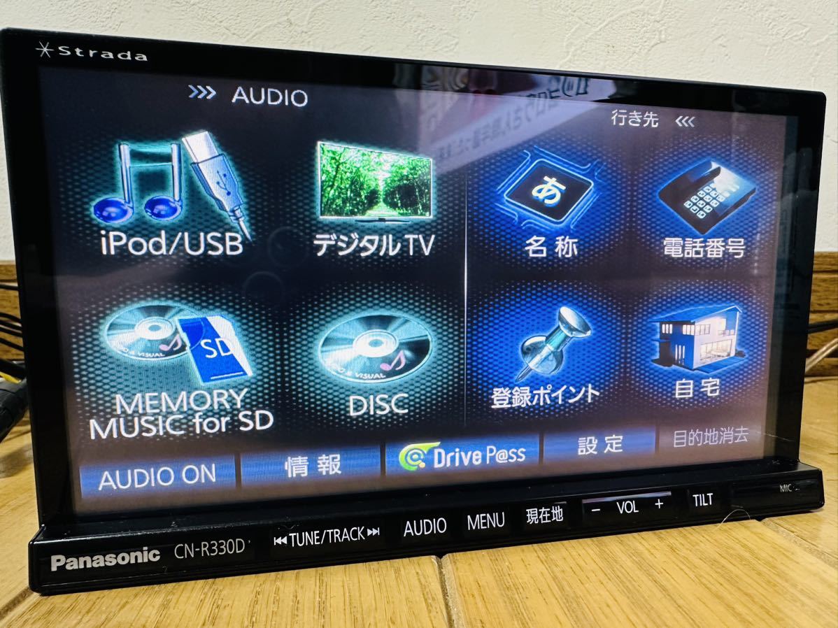 2019年度版地図 ストラーダ CN-R330D 地デジフルセグ Panasonic純正