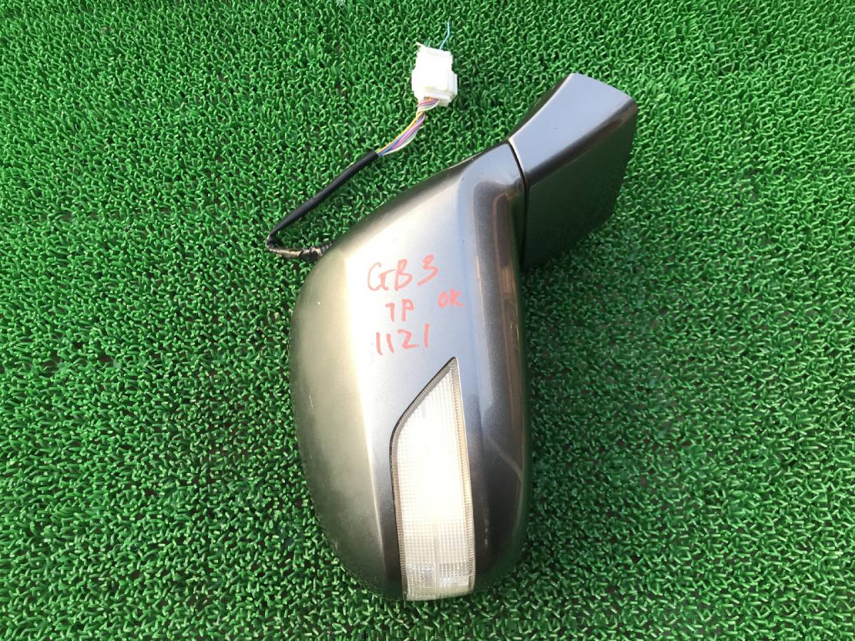 1121　ホンダ フリード GB3 GB4 純正 ウインカー付き ドアミラー 右 サイドミラー 運転席側 右 7ピン 動作確認OK　