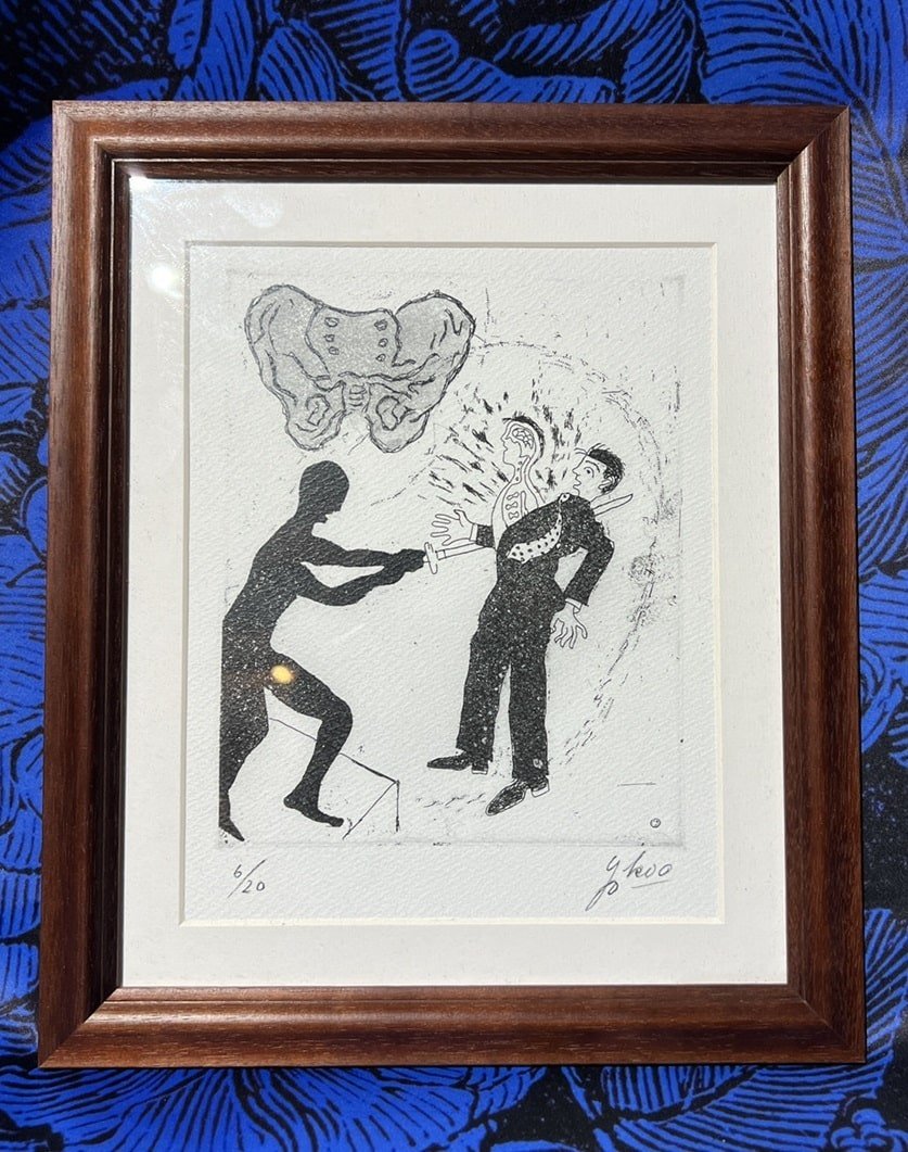 横尾忠則 銅版画 エッチング 夢シリーズ「夢の中で」2000年 希少作品