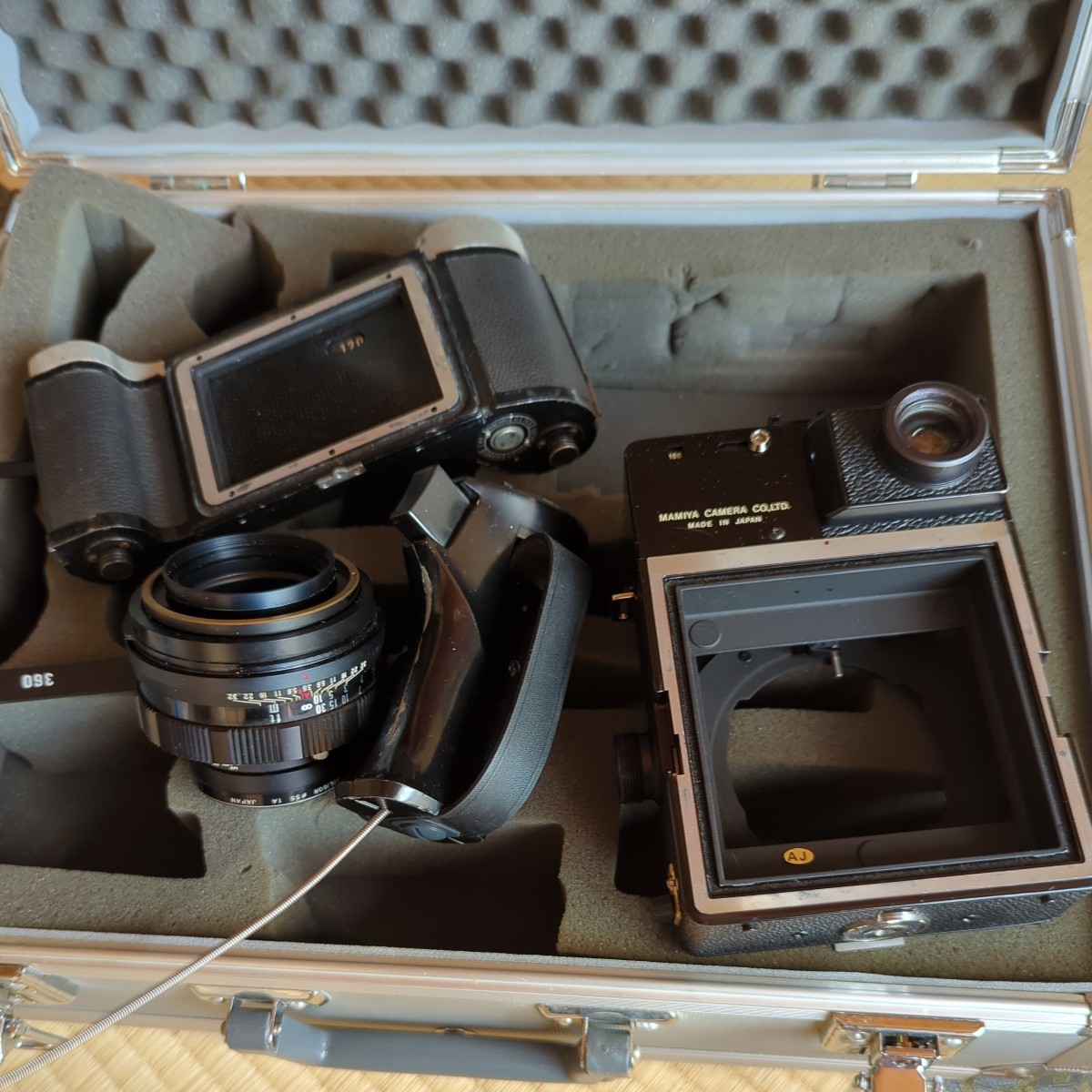 MAMIYA マミヤ universal prss 100mm ホルダー グリップ アルミケース
