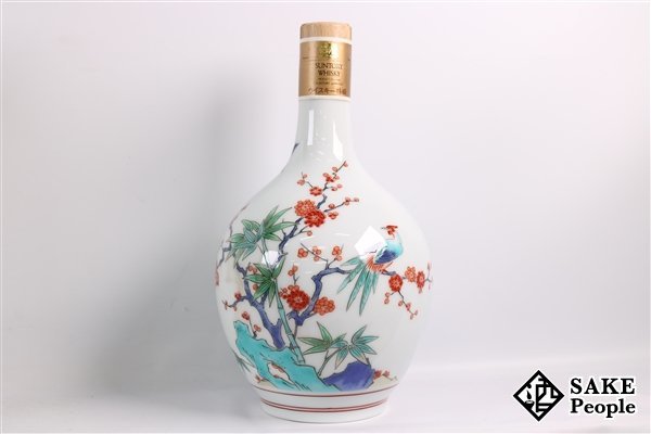 SUNTORY THE WHISKY 有田焼 未開栓 木箱・タグ付 サントリー ザ ウイスキー 有田焼 陶器ボトル 未開栓 コルク折れ 古酒