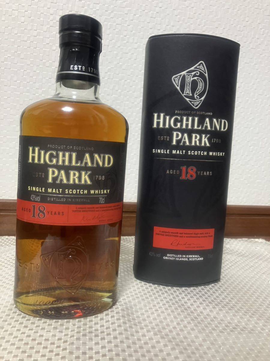 全国無料，送料無料 【旧ボトル】ハイランドパーク 18年 700ml 43