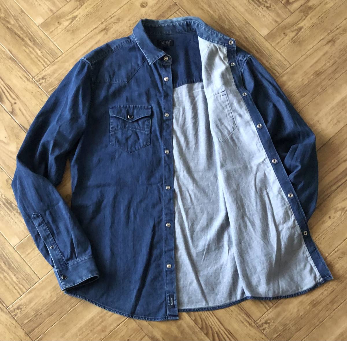 C16『アルマーニジーンズ RMANI JEANS』爽やか 軽量 デニム ウエスタン 
