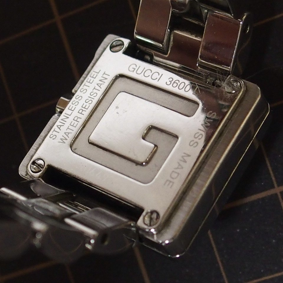 m001 Y3 GUCCI グッチ 3600L レディースウォッチ Gベゼル スクエア