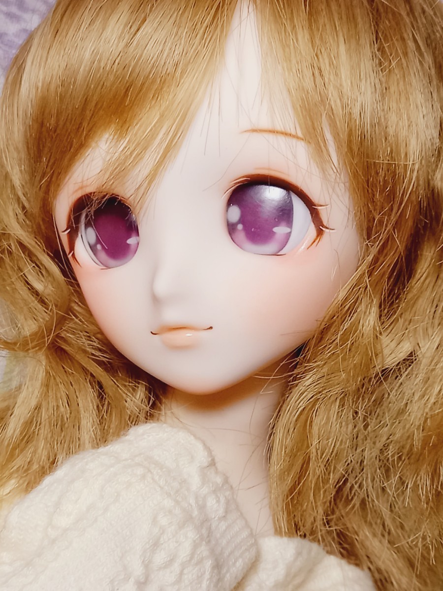 DDH-03カスタムヘッド(セミホワイト肌)+ドールアイ DDH-03 セミ