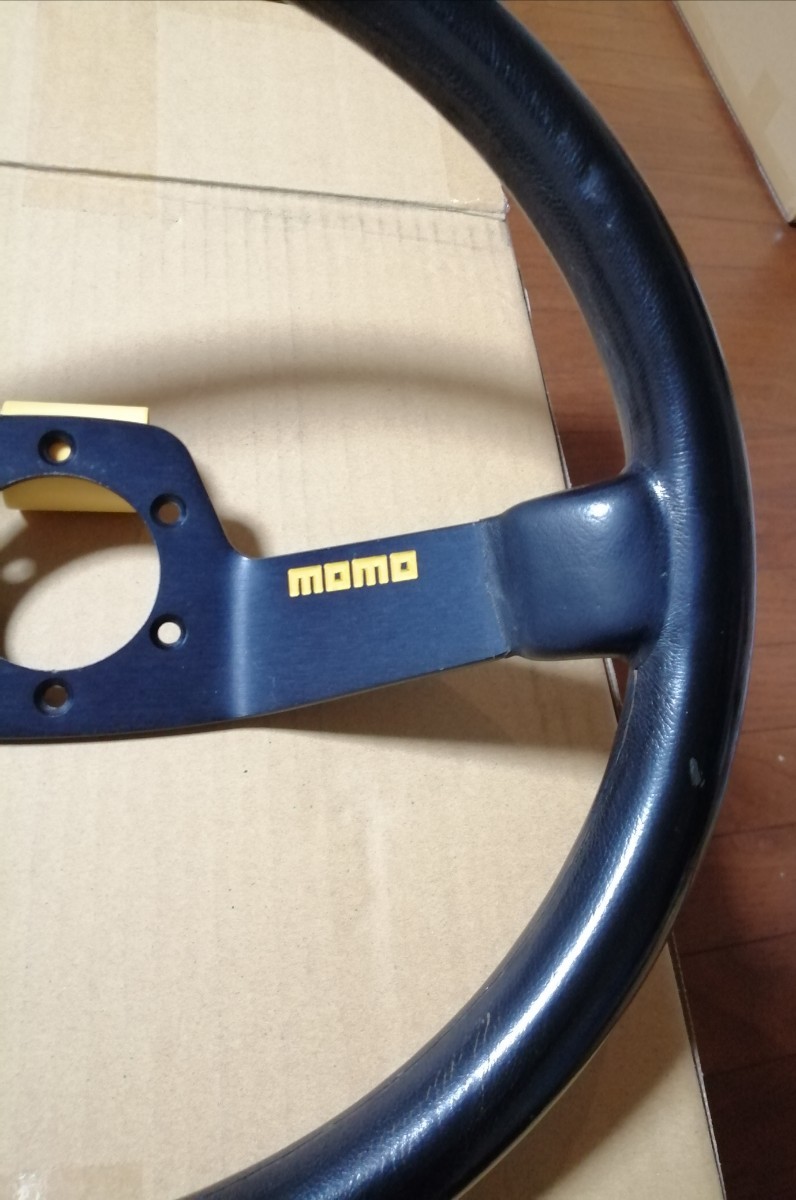 MOMO　MOD.02　モデル02 　ディープコーン　　ステアリング　2本スポーク　350mm　ランチア　アバルト　ラリー　1997年製 ステアリング ディープコーン MOD.02 Mod. MOD.08 ブルー
