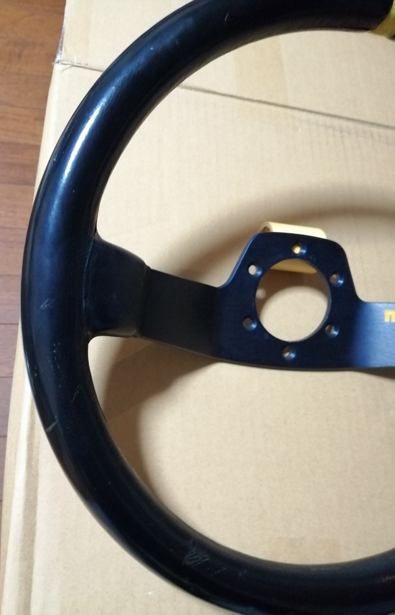 MOMO　MOD.02　モデル02 　ディープコーン　　ステアリング　2本スポーク　350mm　ランチア　アバルト　ラリー　1997年製 ステアリング ディープコーン MOD.02 Mod. MOD.08 ブルー