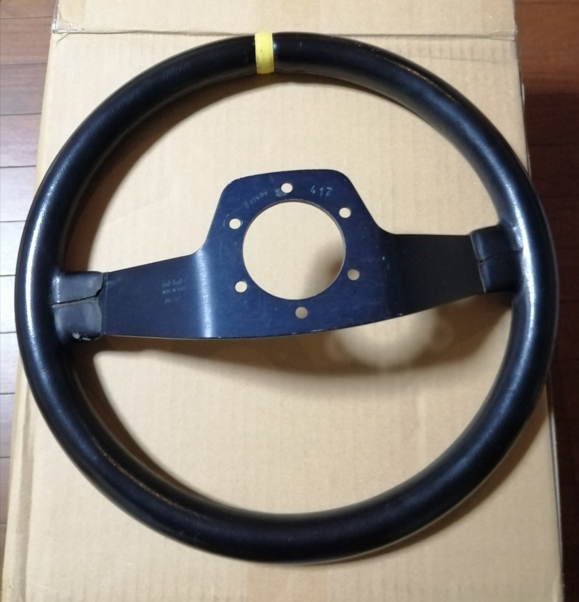 MOMO　MOD.02　モデル02 　ディープコーン　　ステアリング　2本スポーク　350mm　ランチア　アバルト　ラリー　1997年製 ステアリング ディープコーン MOD.02 Mod. MOD.08 ブルー