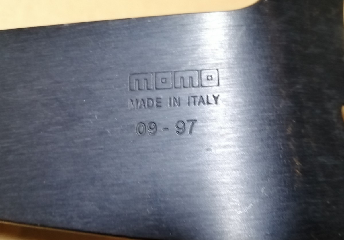 MOMO　MOD.02　モデル02 　ディープコーン　　ステアリング　2本スポーク　350mm　ランチア　アバルト　ラリー　1997年製 ステアリング ディープコーン MOD.02 Mod. MOD.08 ブルー