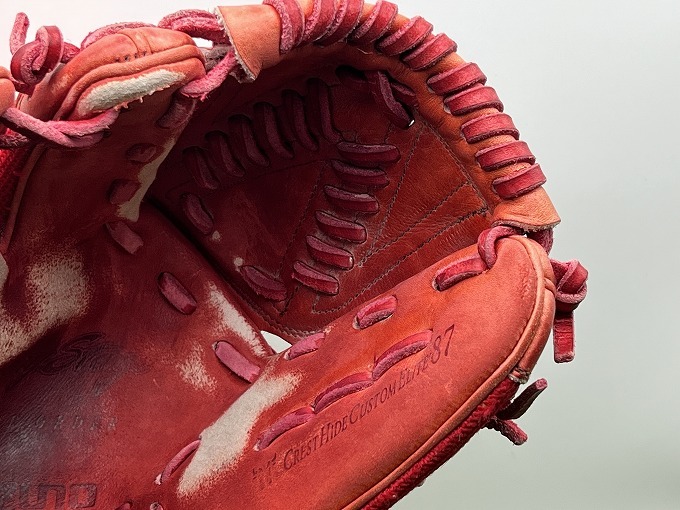 ミズノ ビクトリーステージ スペシャルオーダー 軟式用グローブ 耕作印 黒