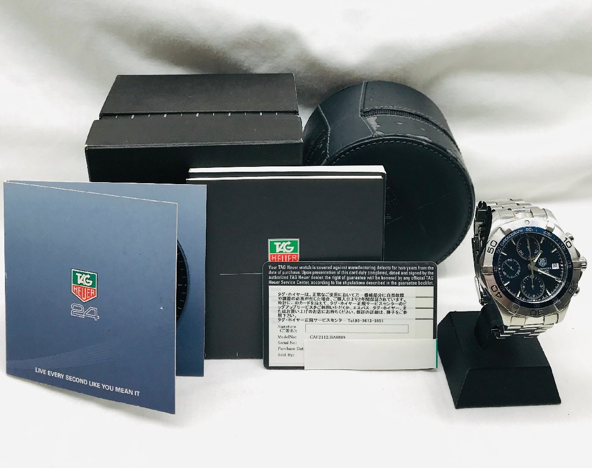 稼動品】 TAGHeuer タグホイヤー CAF2112.BA0809 アクア 