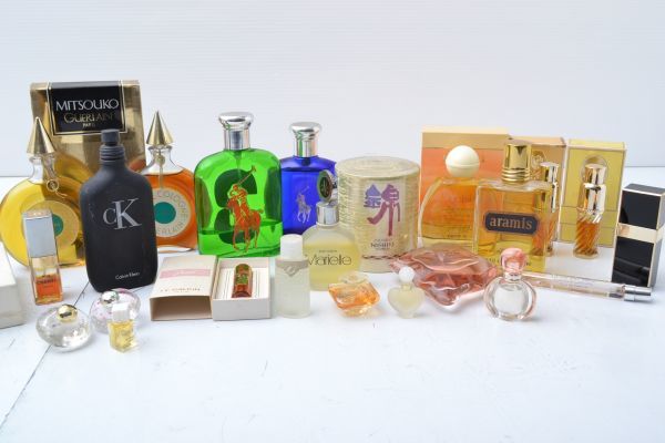 K000H60M//ブランド香水 等まとめてセット / ゲラン オーデコロン，アムウェイ ネルシャ，資生堂 錦，シャネル No19，カネボウ マリエール