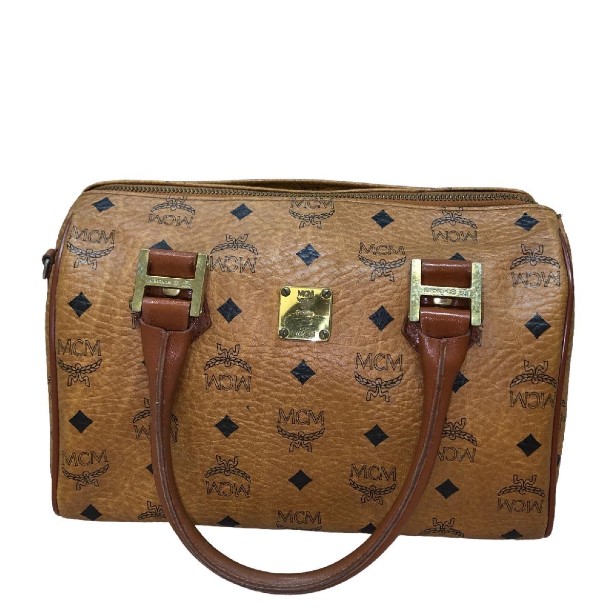 MCM ミニボストン 美品 MCM エムシーエム ミニボストンバッグ