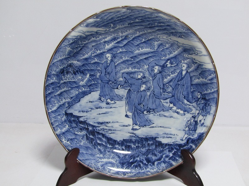 樋口一星 大皿 希少品】樋口一星 白磁 牡丹 中鉢 6客 白磁千