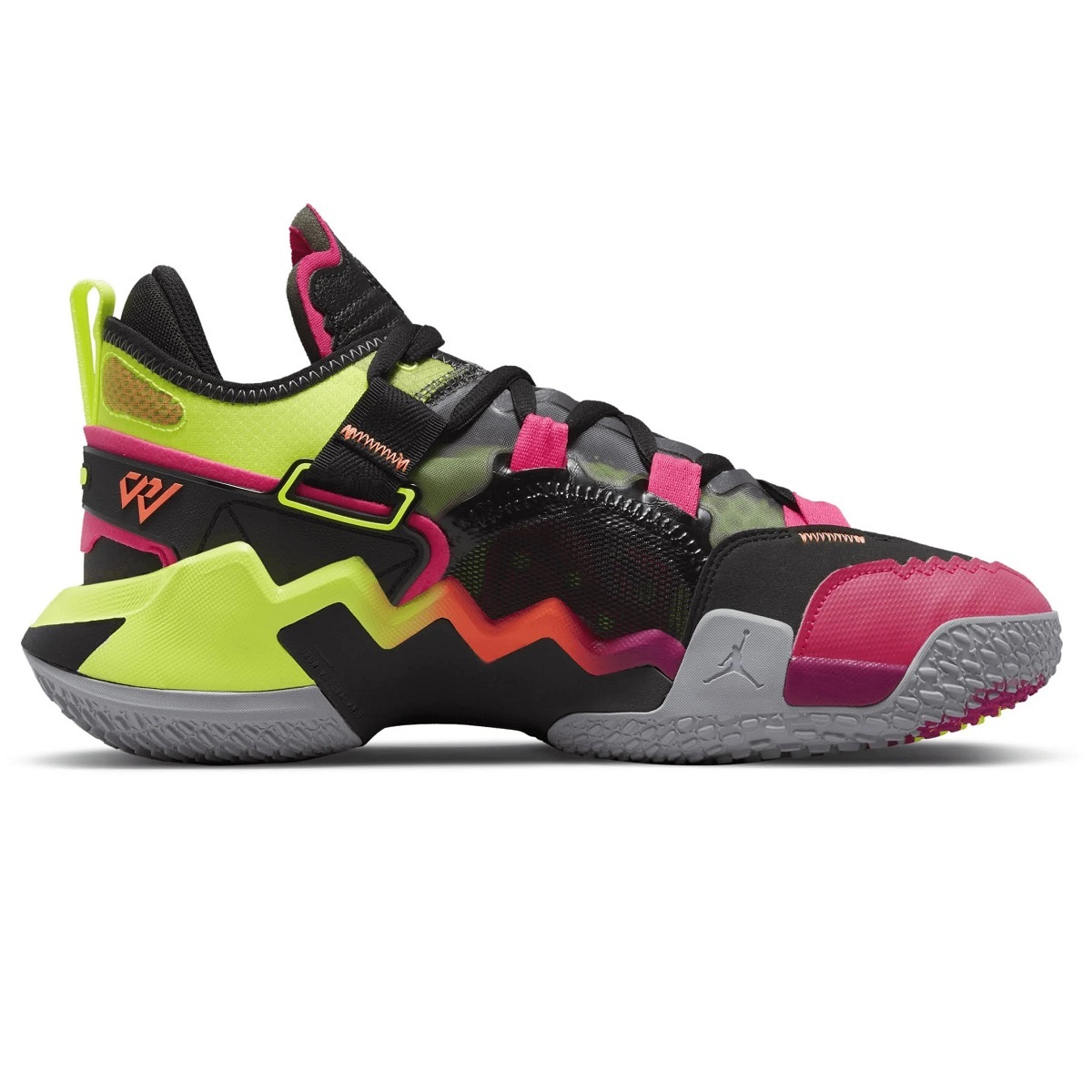 NIKE JORDAN WHY NOT ZERO.5 PF 黒/蛍光黄/濃ピンク/灰 25.5cm ナイキ 