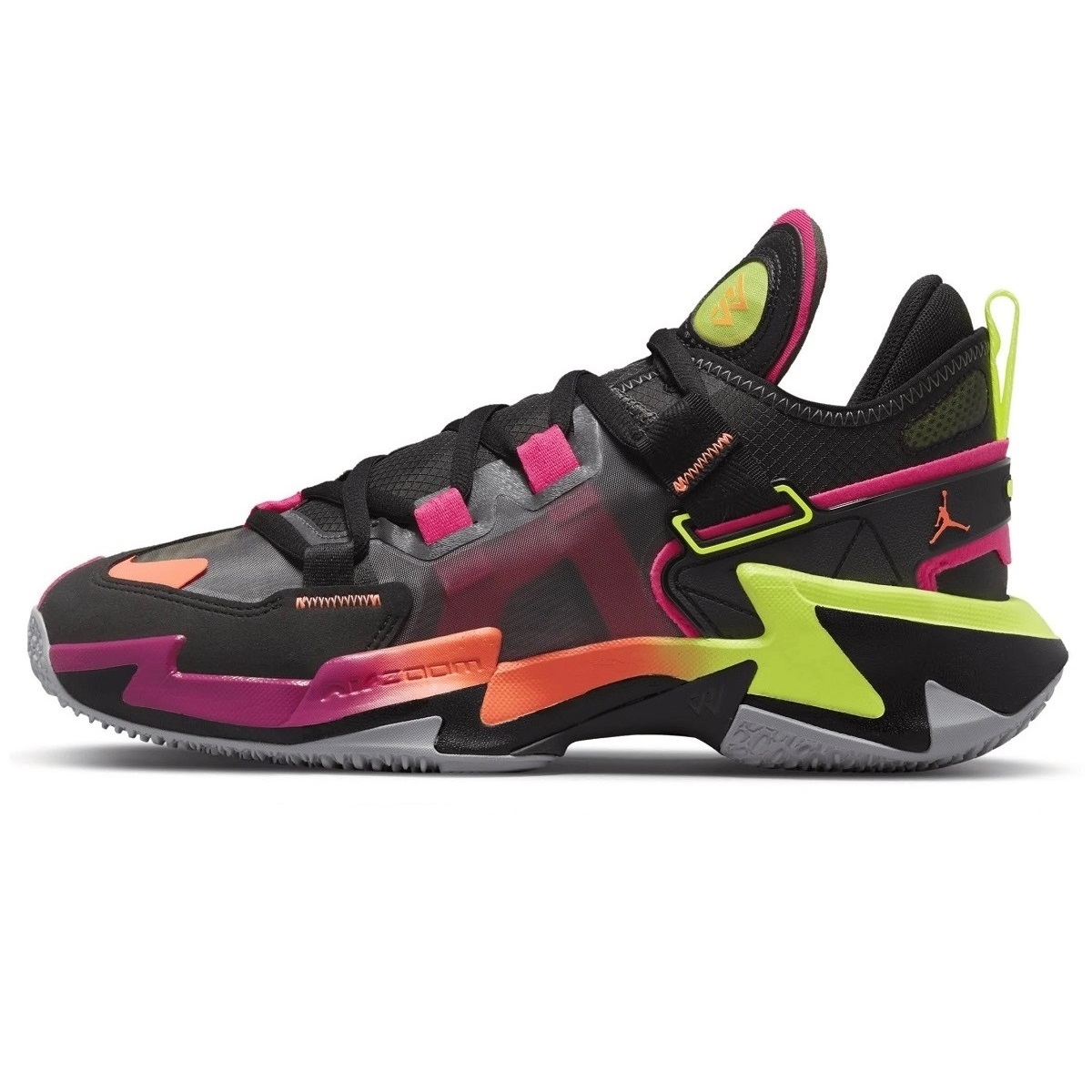 NIKE JORDAN WHY NOT ZERO.5 PF 黒/蛍光黄/濃ピンク/灰 25.5cm ナイキ 