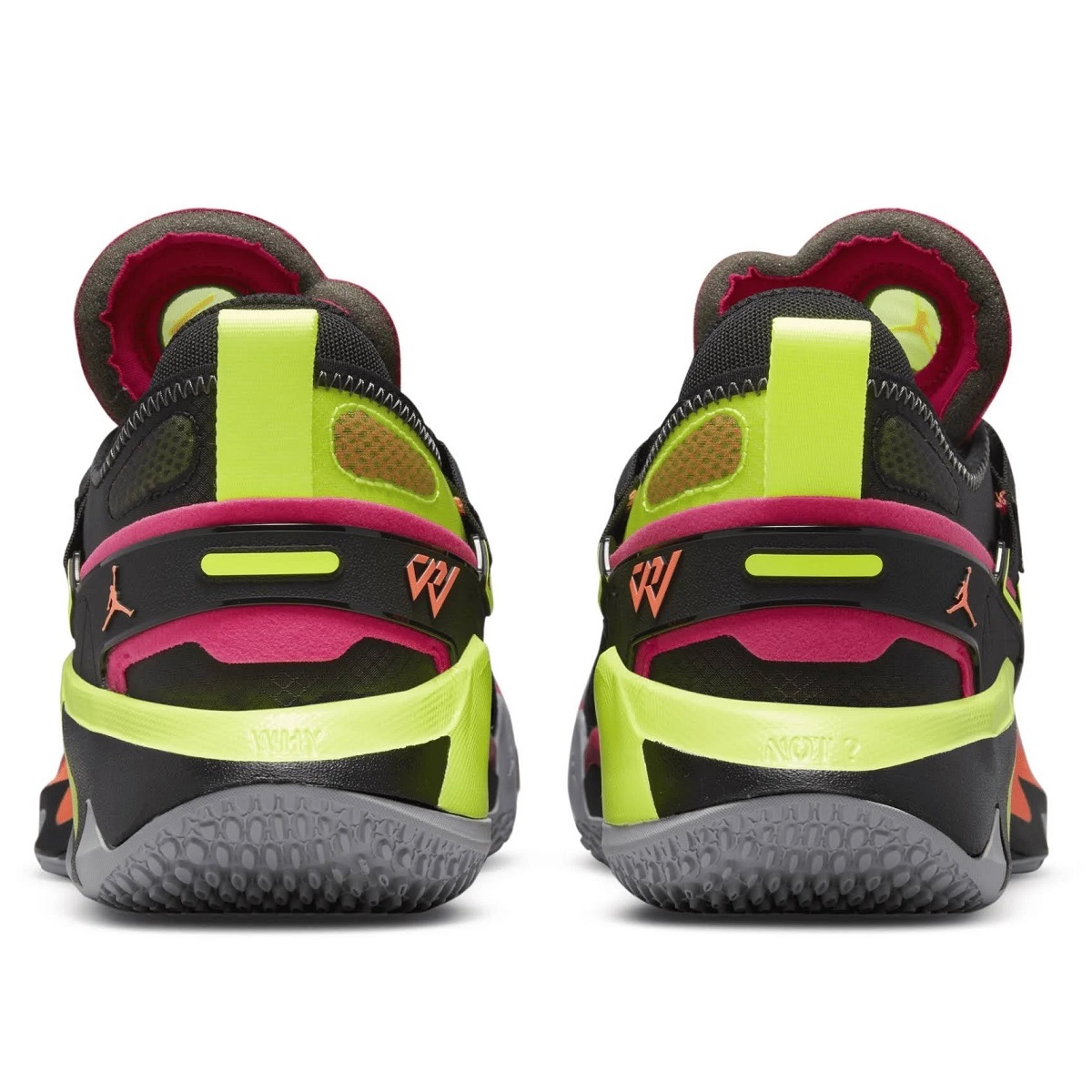 NIKE JORDAN WHY NOT ZERO.5 PF 黒/蛍光黄/濃ピンク/灰 25.5cm ナイキ 