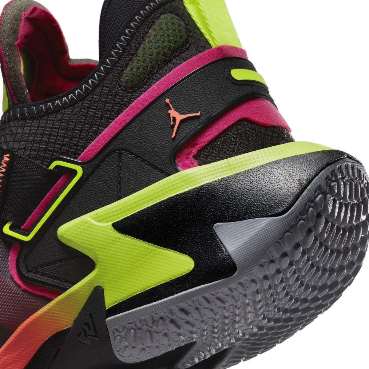 NIKE JORDAN WHY NOT ZERO.5 PF 黒/蛍光黄/濃ピンク/灰 25.5cm ナイキ 