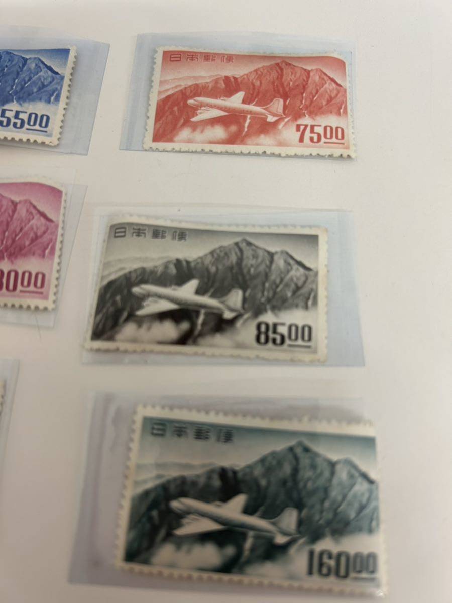 立山航空 航空切手 銭位 6枚セット 立山 航空切手 6種 立山航空