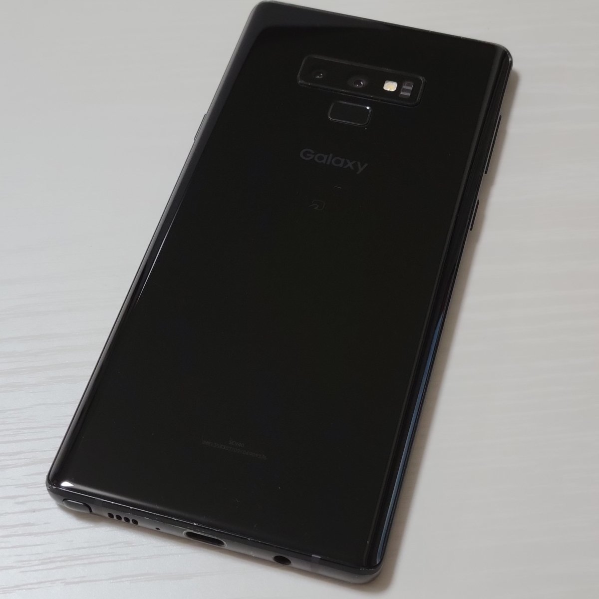 ☆【29152WM】 ジャンク au SCV40 SAMSUNG Galaxy Note9 ミッドナイト
