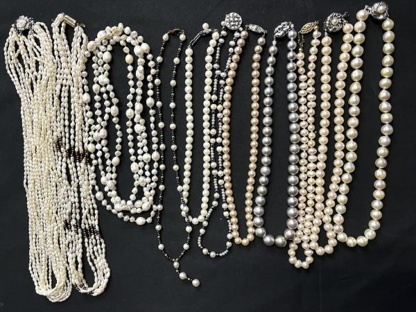 100%新品，豊富な S341 真珠 パール アクセサリー まとめて11点セット SILVER シルバー ネックレス 総重量439g(真珠)｜売買されたオークション情報、yahooの商品情報をアーカイブ公開 - オークファン その他