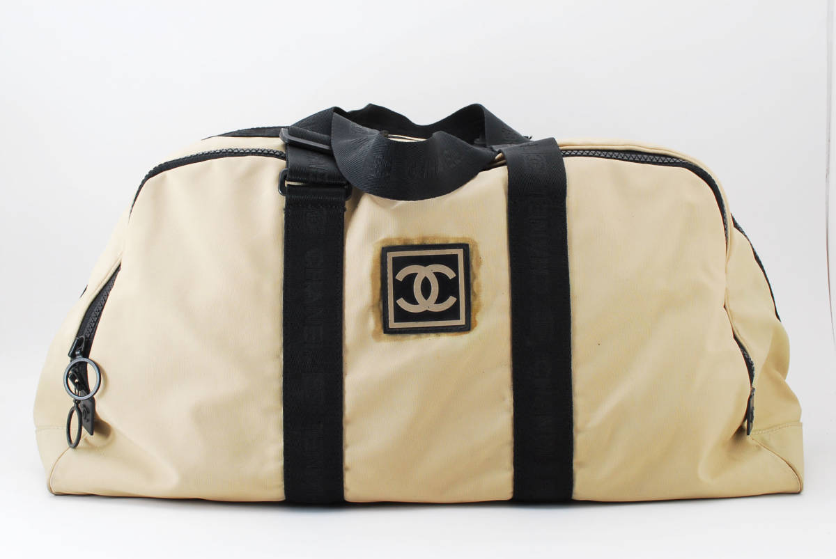 1円〜 CHANEL シャネル スポーツライン ボストンバッグ ココマーク