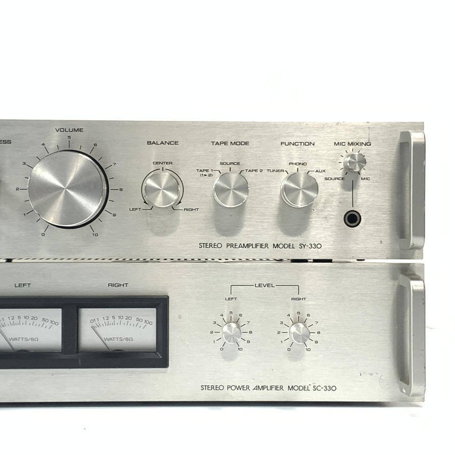 Aurex オーレックス SY-330 プリアンプ / SC-330 パワーアンプ