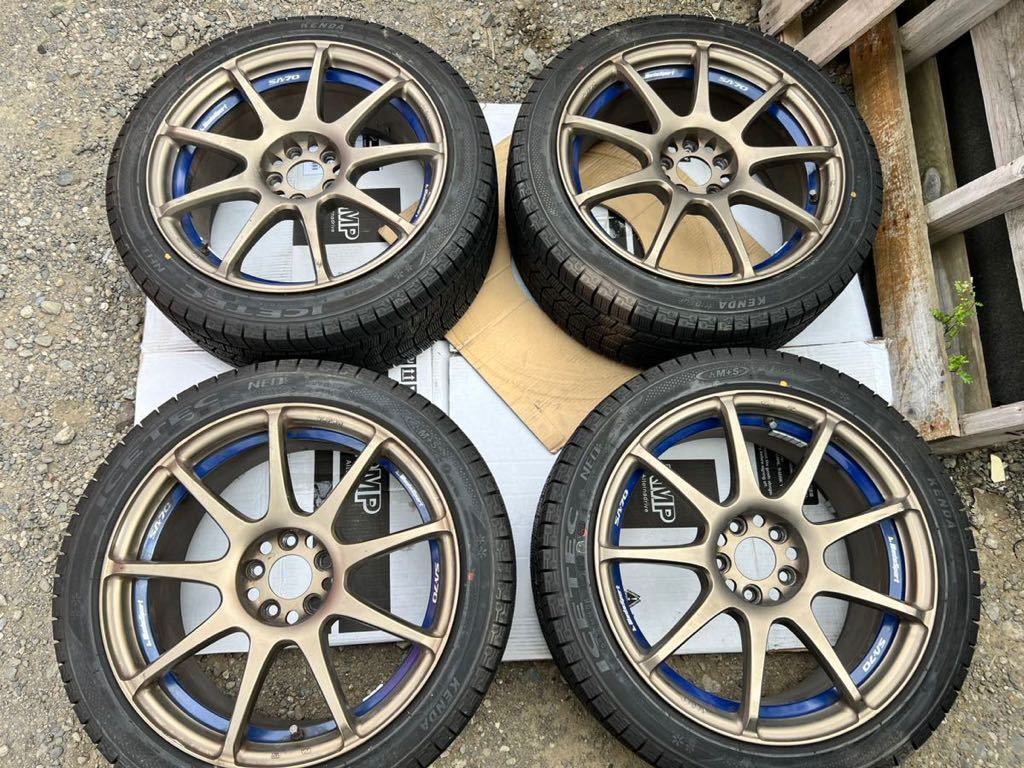 Weds sports SA70 ウェッズスポーツ 17インチ7.5j ＋45 4本 215/45-17  