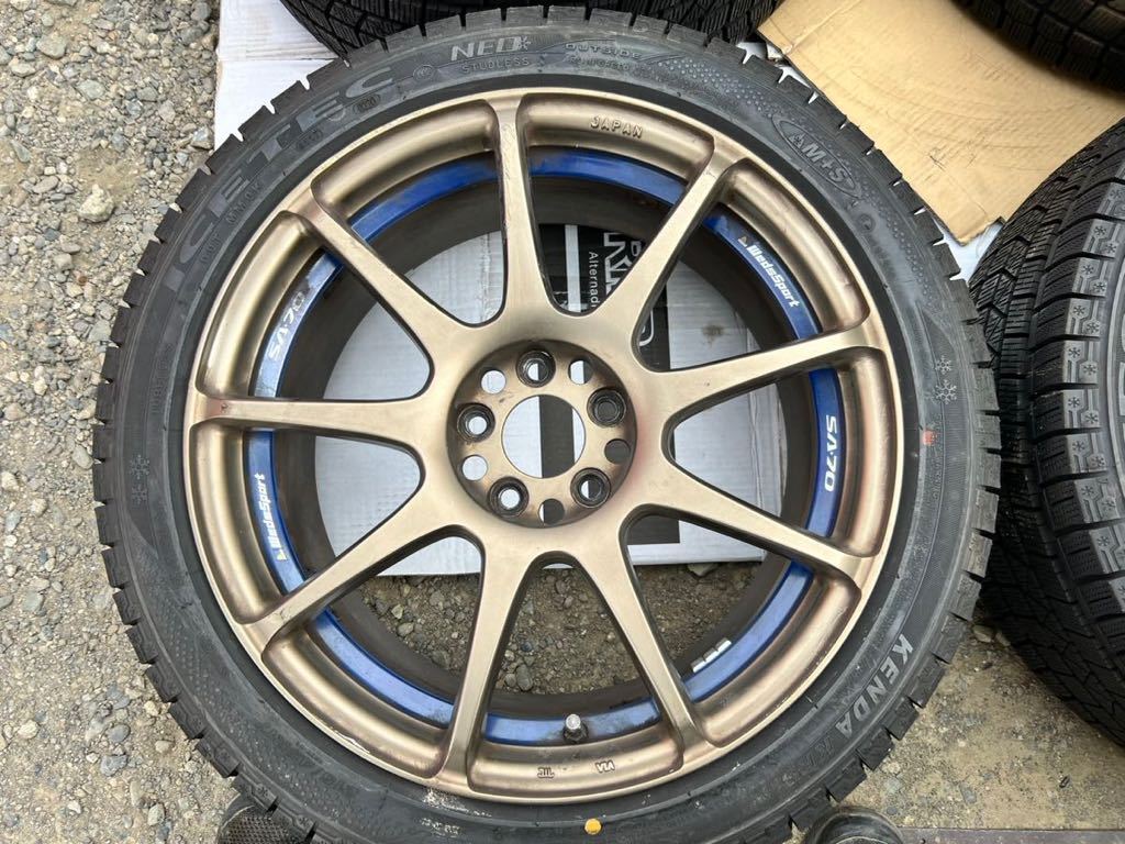 Weds sports SA70 ウェッズスポーツ 17インチ7.5j ＋45 4本 215/45-17 