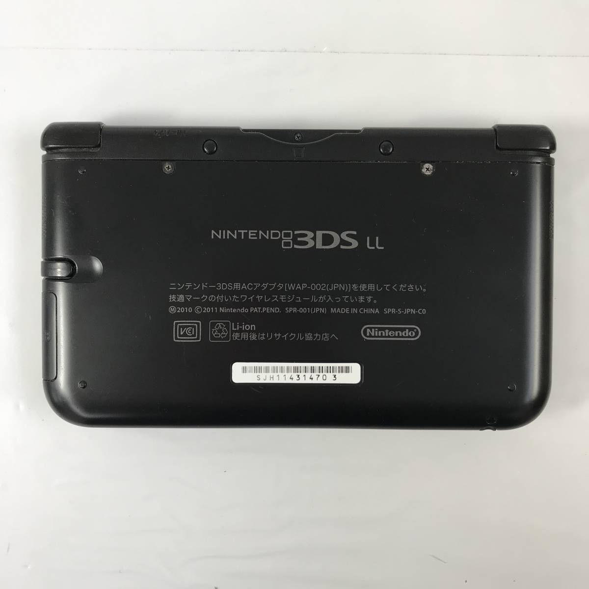◇【ジャンク】Nintendo ニンテンドー3DS LL 本体 ブラック 任天堂 SPR 