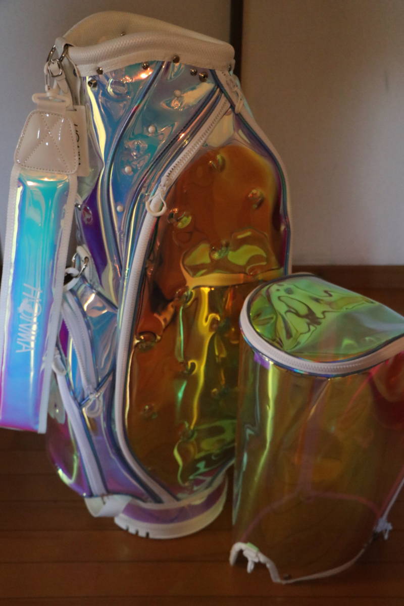 希少 非売品 未使用保管品 ホンマ キャディバッグ オーロラカラー ９インチ ５分割 