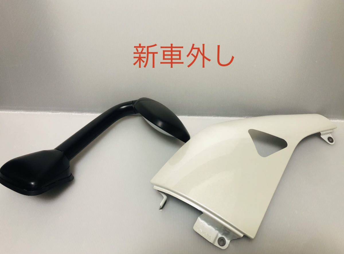 ★新車外し 美品★トヨタ純正 ハイエース 200系 1型～6型 左コーナーパネル フェンダー+ガッツミラー アンダーミラー 白パール 070♪