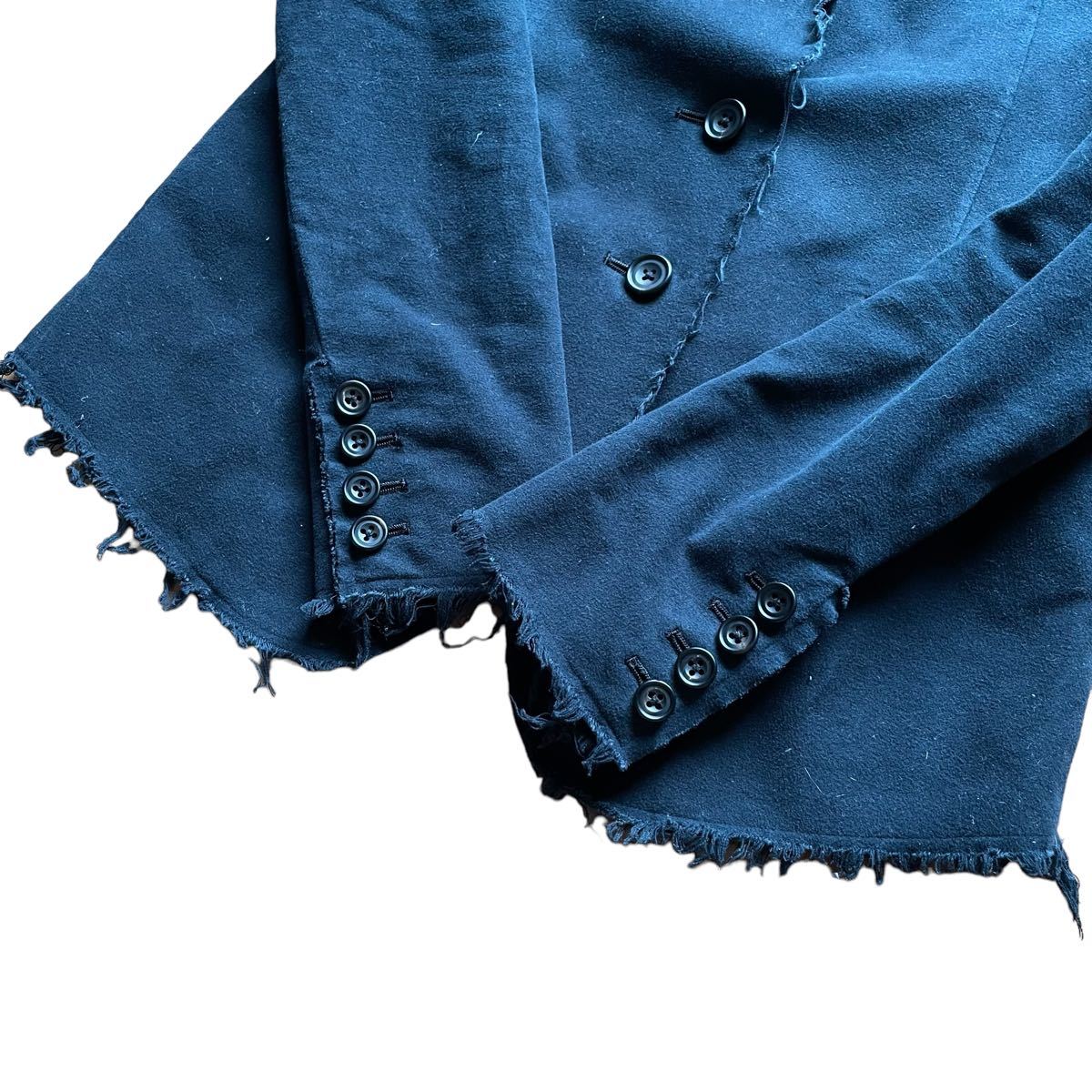 00s L.G.B. grunge tailored jacket archive ifsixwasnine maniac corp LE GRAND BLEU ルグランブルー LGB hyde着 ほつれ加工