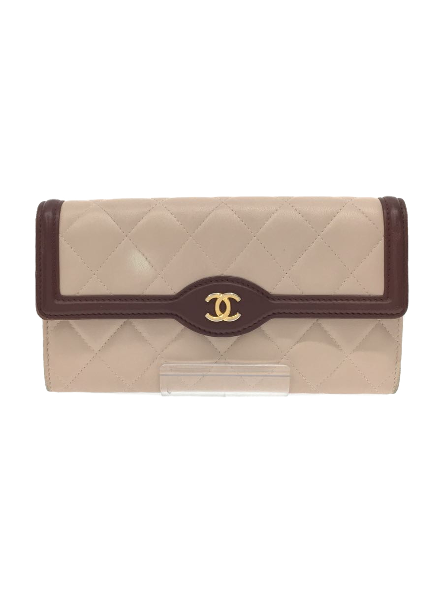CHANEL◆長財布/-/PNK/レディース/シャネル