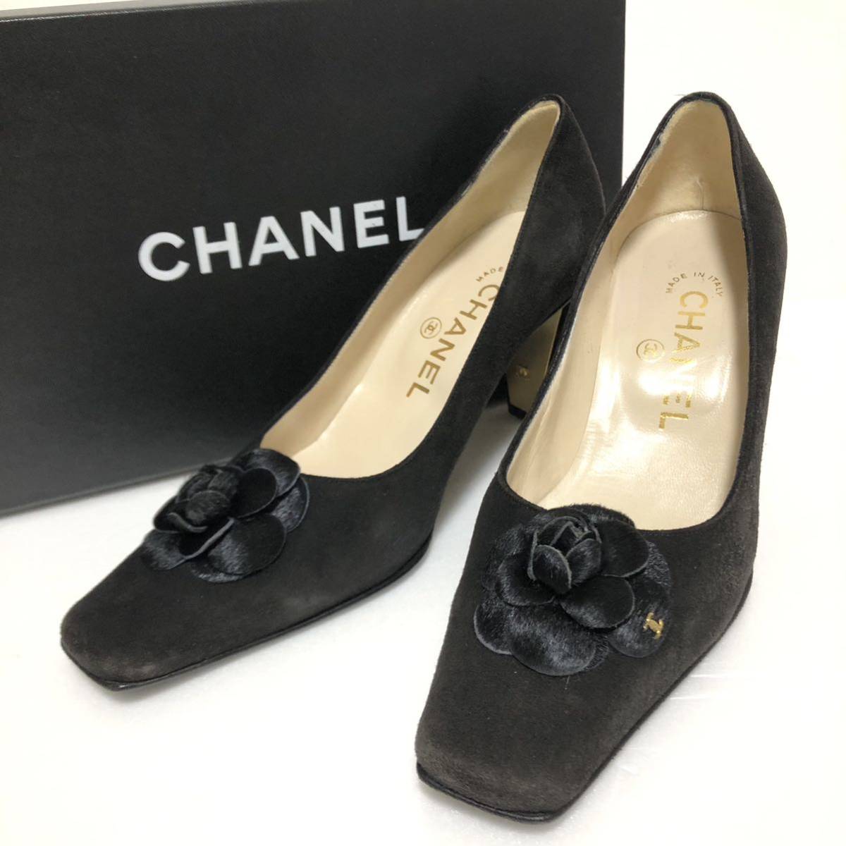 z74 CHANEL シャネル ココマーク エナメル ミュール サンダル パテント