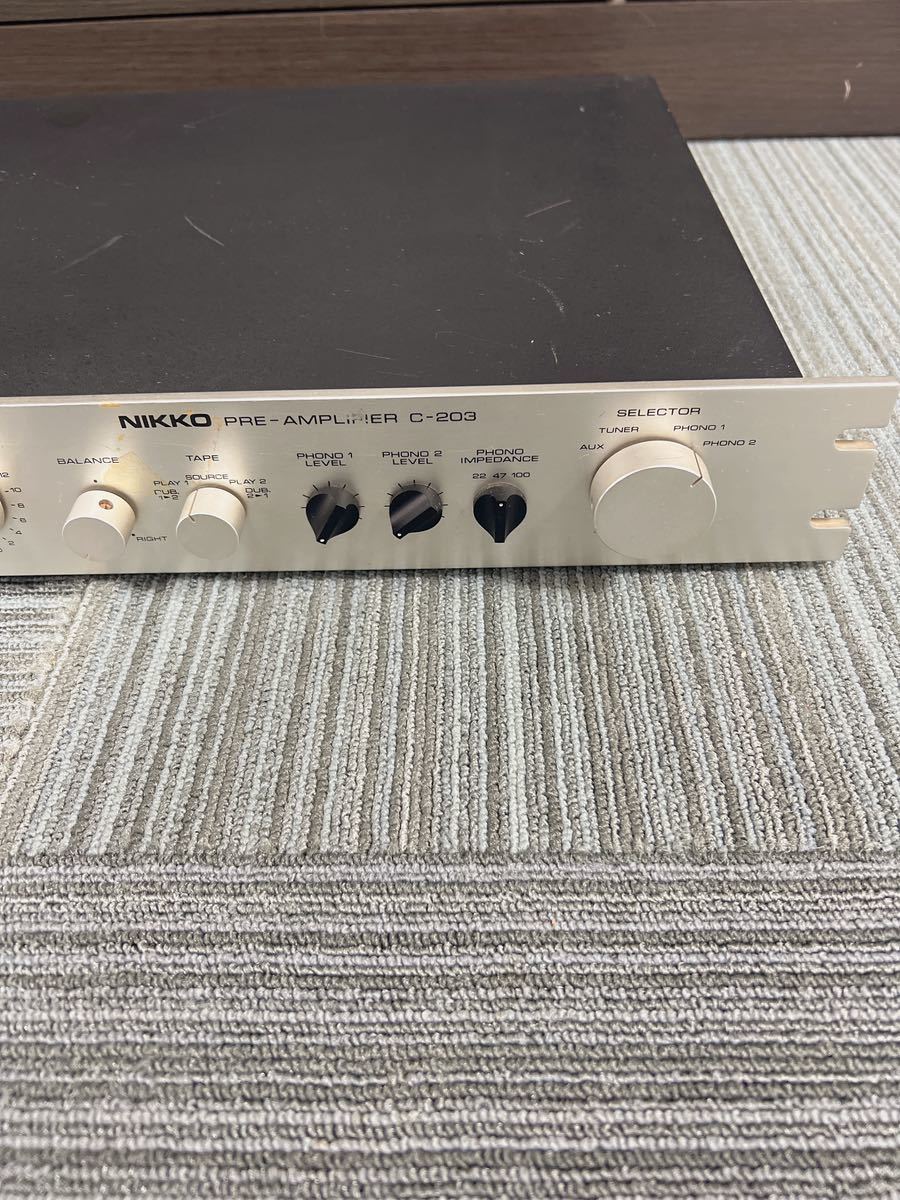 □NIKKO C-203 プリアンプ コントロールアンプ 日幸電機 ニッコー