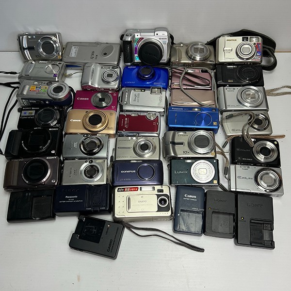 デジカメ まとめ売り 31台 セット + 充電器 6点 SONY CANON NIKON