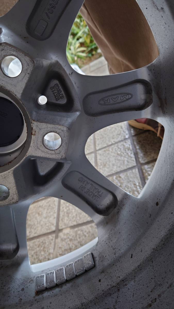 【赤字超特価，セール】 ★MAK DOLOMITI（マック ドロミテ）7J×16 5H PCD120 OFSET35 タイヤ YOKOHAMA ADVAN dB V552 新古品 1本(BMW E90など)　送料込み★